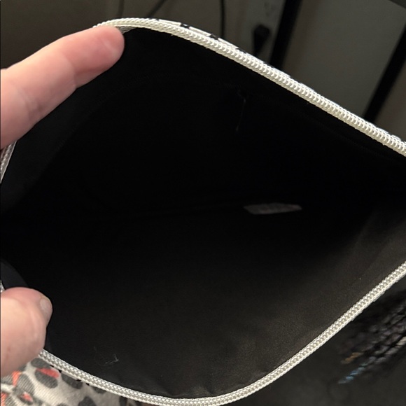 Silver Glitter Clutch with Tassel - Picture 3 of 3